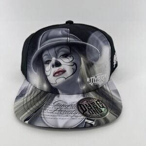 Dyse One Mens Chicana Clown Girl Snapback Hat Gangsta Paradise Black FB91771VQ
